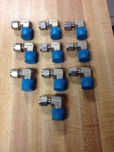 10 new  swagelok ss-400-2-6 1/4&#034; tube x 3/8&#034; male npt 90 degree elbow for sale