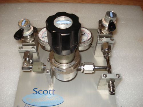 Scott/aptech 581-17cv-vcr rgulator valve 3500psi w/ 2 aptech gate valve 3000psi for sale