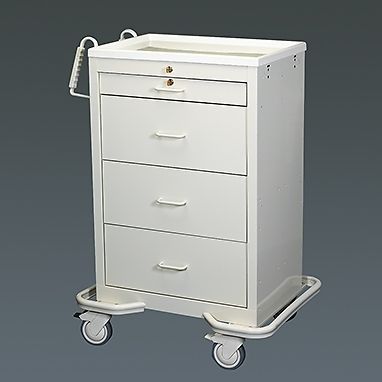 Punch card medication cart without side cabinet for sale