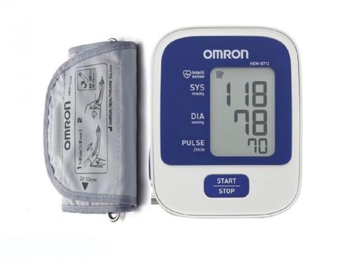 Digital blood pressure monitor omron hem-8712 - simple to use @ martwave for sale