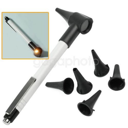 Pen style Earcare Medical Ear Infection Professional Otoscope Diagnostic set New