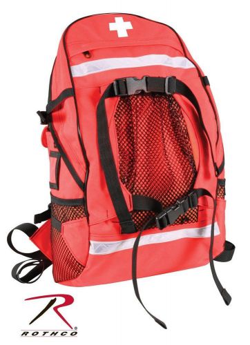 Fully stocked rothco ems trauma backpack, fire &amp; rescue kit, emt bag and supply for sale