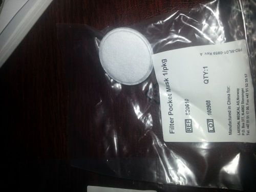 One Way Filter Pocket Mask for Laerdal Medical REF PT 820610 LOT 180908 15/Pkg