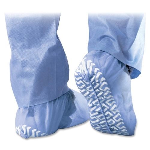 Medline Non-Skid Spunbond Shoe Covers - Extra LargeFabric - 200/Case - Blue