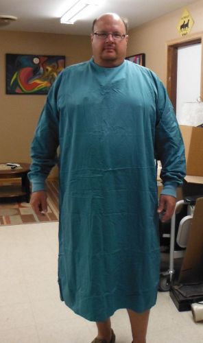 Green surgical operating gown full length  xl1 piece  reprocessed for sale