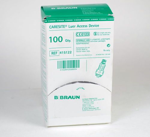415122 Braun Caresite Luer Access Device BOX OF 98 02-2017