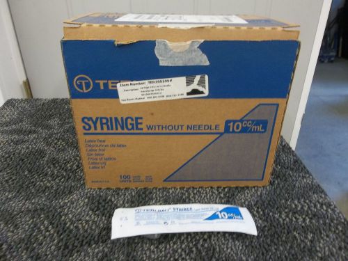 100 terumo syringe luer taper tip 10 ml ml cc sterile non progenic latex free for sale