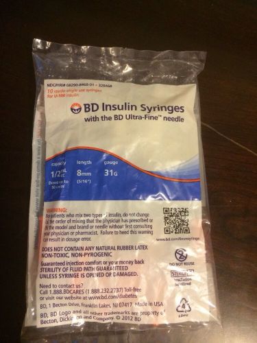 SYRINGES 31G  1 ML  5/16 NEW UNOPENED 50 COUNT
