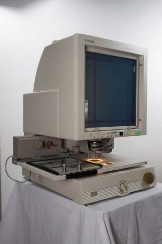Canon Microfilm Scanner 300 Microfiche Reader M300385 w/ Roll/Fiche Carrier 200