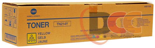 Oem Konica Minolta TN214Y Yellow Toner Cartridge for Bizhub C200