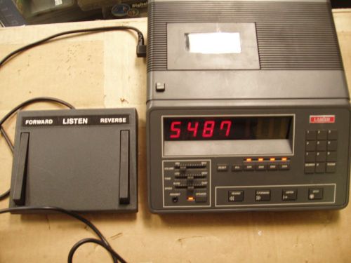 Clean LANIER LCT-5 Dictation Transcriber Machine with LX-055-7 Foot Pedal