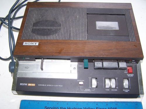 Vintage Sony Secutive BM-100 Variable Speech Control Dictation Recorder