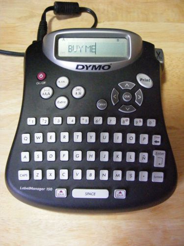 Dymo LabelManager 150 Electric Label Maker w/ Power Supply - Tested, Working