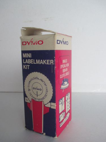 Vintage Dymo Label Maker In Box 1971 Mini Version Handheld