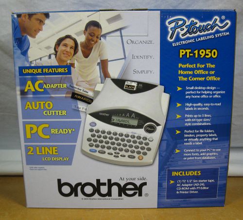 New! brother p-touch pt-1950 electronic labeling system thermal printer usb for sale