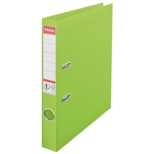 Esselte No.1 Power A4 50mm Vivida Polypropylene Lever Arch File - Green