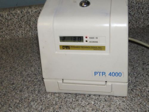 PTR 4000 PYRAMID TECHNOLOGIES PAYROLL TIME CLOCK RECORDER
