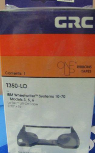 6 pack GRC T350-LO IBM Wheelwriter Replacement Ribbon Lo-Tac Lift - off tape