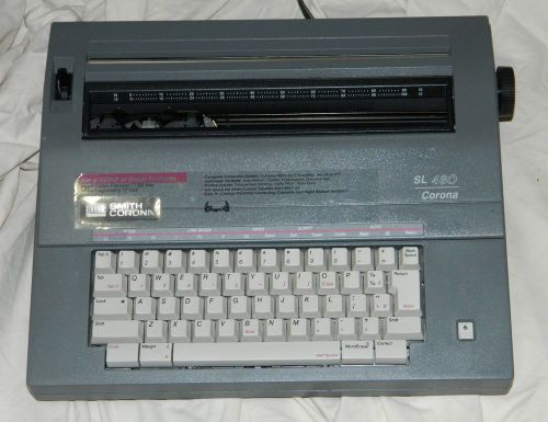 Smith Corona Electronic Typewriter # SL-480 Corona with Keyboard Cover