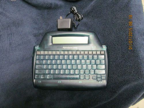 ALHPASMART 3000 PORTABLE WORD PROCESSOR!!! WITH POWER SUPPLY!!! FREE SHIPPING!!!