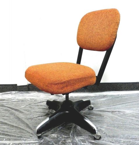 Vintage Mod Adjustable Swivel Industrial Stool Desk chair by All Steel C 1960s