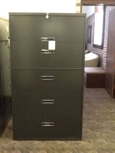 STEELCASE 5 DRAWER LATERAL FILE 56&#034; H X 36&#034; W