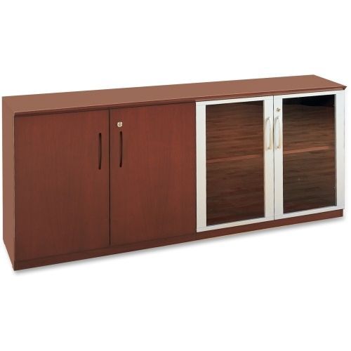 Doors for veneer low wall cabinet, 36w x 29-1/2h, sierra cherry/glass, 4/set for sale