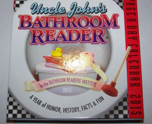 Uncle John&#039;s Bathroom Reader 2015 Desk Calendar Free Shipping New