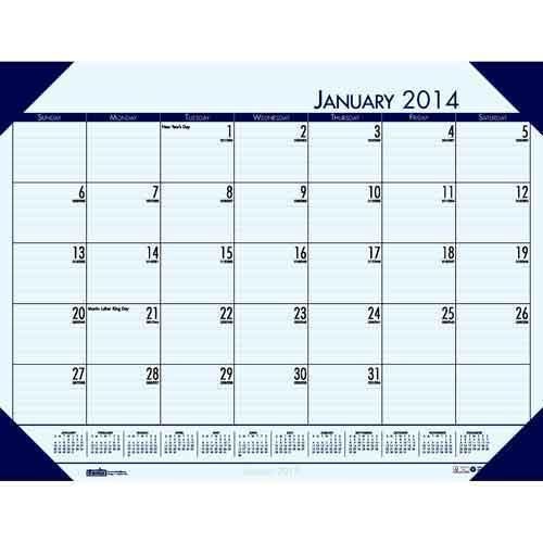 House of doolittle compact desk pad blue paper 18-1/2&#039;&#039; x 13&#039;&#039; for sale
