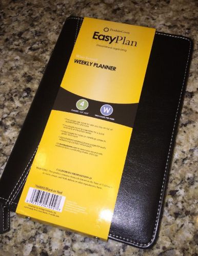 Franklin Covey Easy Plan Streamlined Organizing Wire Bound Weekly Planner Black