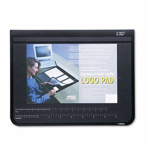 Artistic Pad Desktop Organizer with Clear Overlay, 22 x 17, Black (AOP41700S)