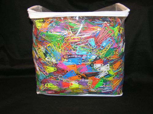 12 POUNDS COLORED PAPER CLIPS OFFICE DEPOT STAPLES REX BAUMGARTENS SMALL JUMBO