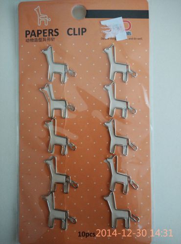 10 mini metal Paper Clip -GIRAFFE cute kids disney animal