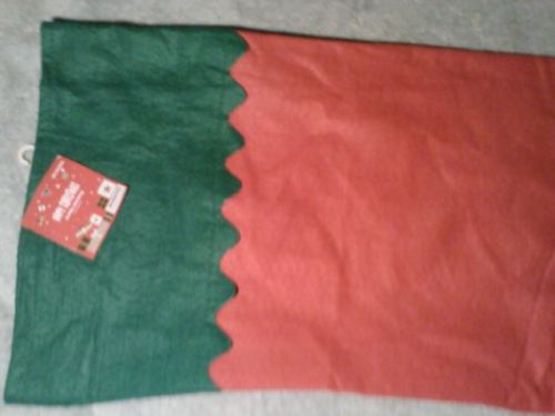 New HUGE LARGE GIANT 36&#034; THATS 3 FEET OF GREEN &amp; RED STOCKING Merry Christmas
