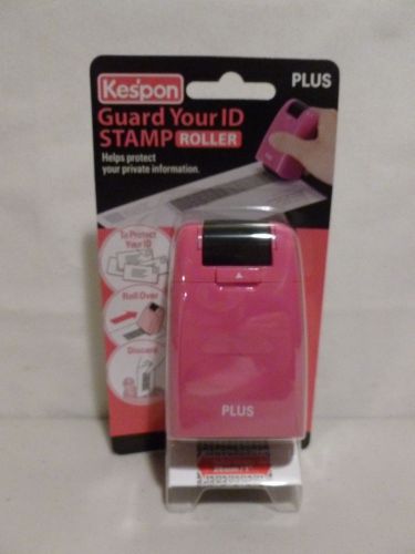 KESPON GUARD YOUR ID STAMP Roller Plus Pink 38-027 Protect Hide Private