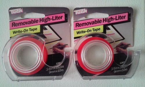 Removable High-Liter Tape 3/8 inx392in 2 pieces