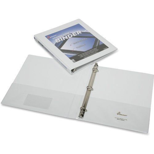 Skilcraft Frame View Binders - White, 1/2&#034; - Letter - 8.50&#034; X 11&#034; (nsn4621387)