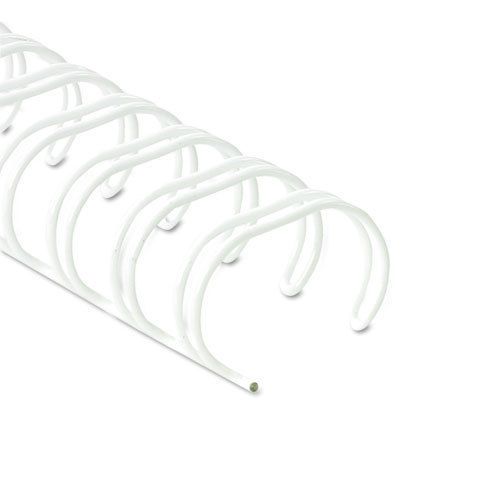 Wire bindings, 3/8&#034; diameter, 80 sheet capacity, white, 25/pack for sale