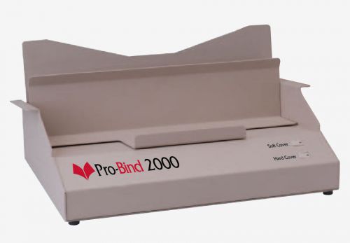 Pro-bind 2000 thermal binding machine + 300 thermobind thermal binding covers for sale