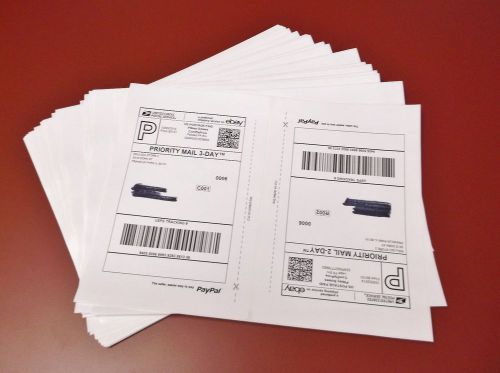 60 shipping labels, Paypal, USPS, UPS Strong self adhesive
