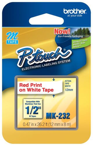 Brother MK232 P-Touch Label Tape, PTouch MK-232 PT-70 PT-80 PT-90 PT-110 PT-55