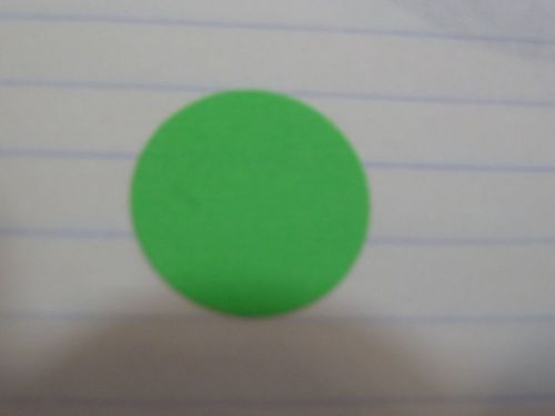 round Green 3/4&#034; color coding inventory labels-  48 stickers .75 inch dot circle