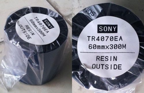 Lot of 3 DNP Sony TR4070EA Resin Thermal Transfer Ribbon 60mm x 300m