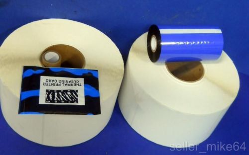 TIGER LABEL, THERMAL TRANSFER LABELS WITH RIBBON, LOT OF 2, NNB