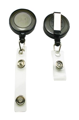 ID Clip Retractable Badge ID Card Key Holder Metal Clip