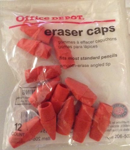 12x Office Depot Eraser Caps
