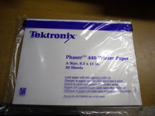 50PK Genuine Tektronix Phaser 440 printer paper Size A 8.5&#034;  X 11&#034; 016-1299-00