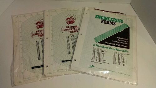 Vintage National Engineering Forms, 3 Packages, 56 pages