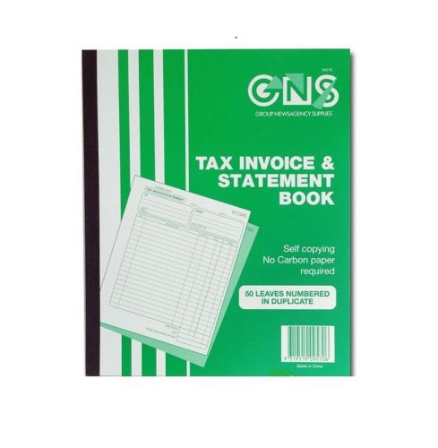 50 PAGES  INVOICE &amp; STATEMENT  BOOK A4 GNS 572 DUP 10X8 CARBONLESS  (09570)