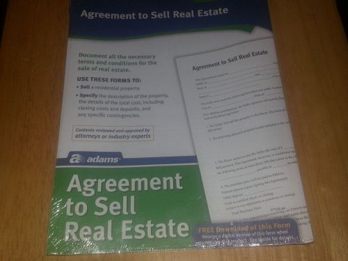 Adams Agreement To Sell Real Estate Form LF120):New/Sealed in Package